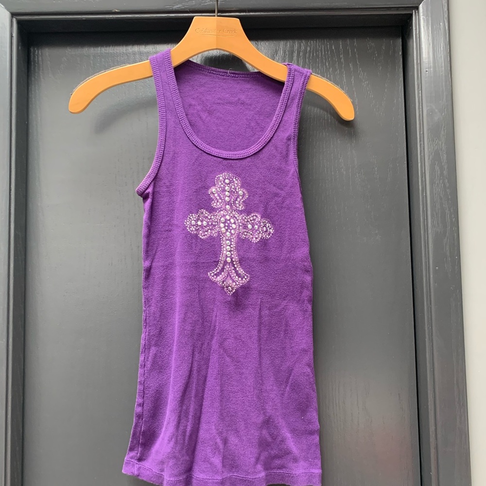Purple Beaded Tank